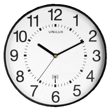 UNILUX - Wanduhr Maxi Funk Ø 37,5cm schwarz/weiß