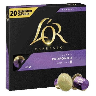 L'or - Kaffeetassen Espresso Lungo Profondo 20 Stück | 10 Stück