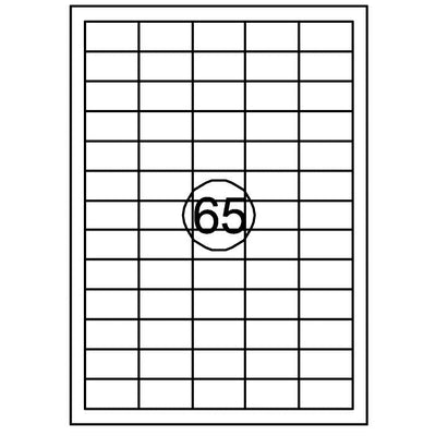 Quantore - Etikett 38,1mmx21,2mm 6500 Stück