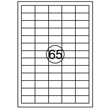 Quantore - Etikett 38,1mmx21,2mm 6500 Stück