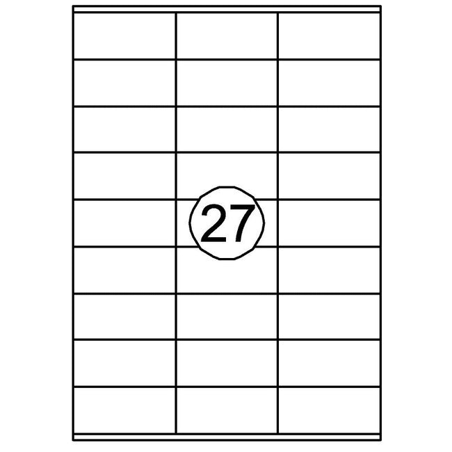 Quantore - Etikett 70x32mm 2700 Stück