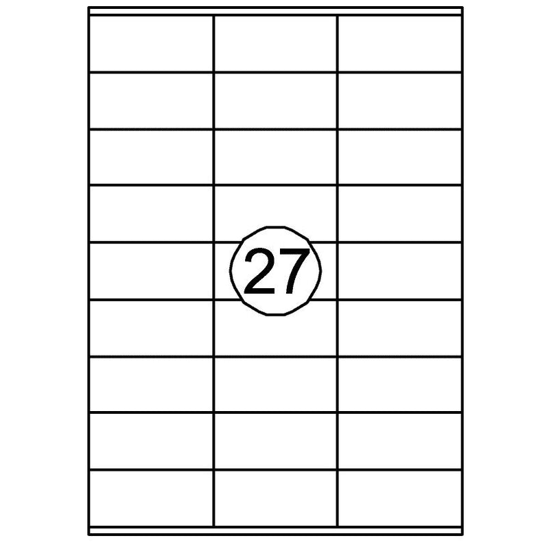 Quantore - Etikett 70x32mm 2700 Stück