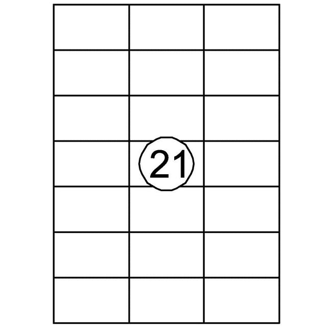 Quantore - Etikett 70x42,3mm 2100 Stück