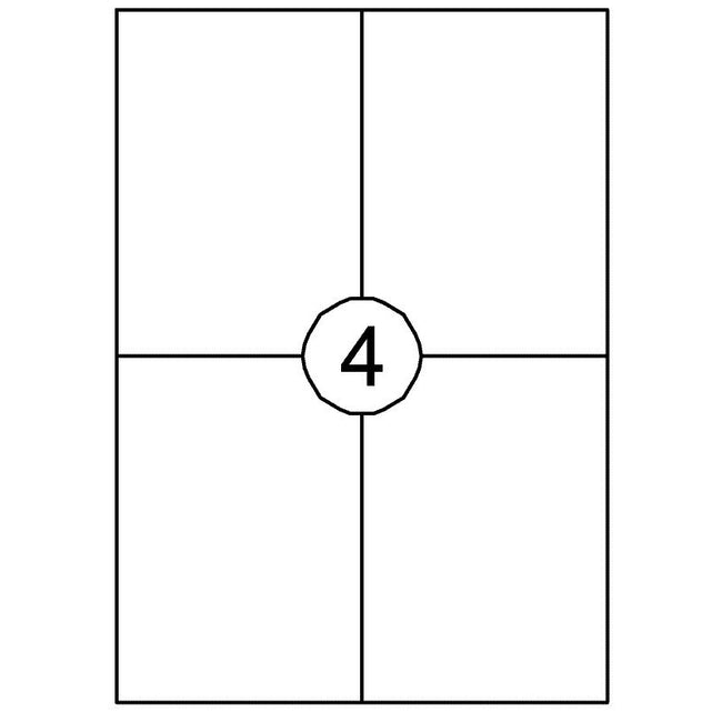 Quantore - Etikett 105X148mm 60 Stück