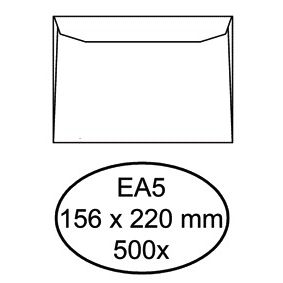 Quantore - Briefumschlagbank EA5 156x220mm weiß 500 Stück
