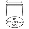 Hermes – Bankumschlag C5 162 x 229 mm, selbstklebend, weiß, Schachtel mit 500 Stück