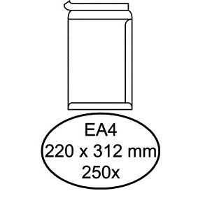 Hermes – Umschlagurkunde EA4 220 x 312 mm, selbstklebend, weiß, Schachtel mit 250 Stück