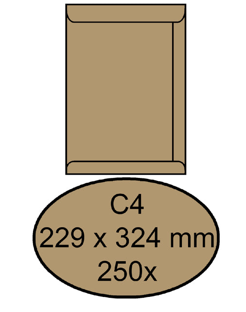 Umschlag Quantor Deed C4 229x324mm Brurink 250 Stück