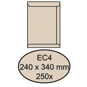 Quantore – Umschlagurkunde EC4 240 x 340 mm, cremefarben, Kraftpapier, 250 Stück