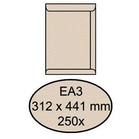 Quantore – Umschlagurkunde EA3 312 x 441 mm, cremefarben, Kraftpapier, 250 Stück