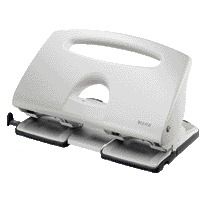 Leitz - Locher Metall 4 Löcher 40 Blatt grau