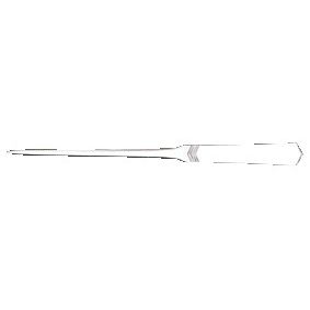 MAUL - Schlanker Brieföffner, flacher Edelstahl, bearbeiteter Griff, schmale Klinge von 245 mm, Blister à 1 Stück | 12 Stück
