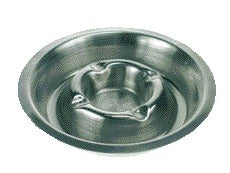 Quantore - Aschenbecher Metall verchromt 170mm Edelstahl wählbar
