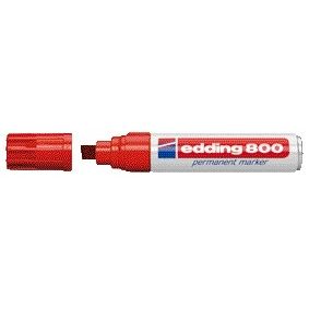 Edding - Filzstift 800 Diagonale 4-12mm rot