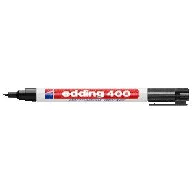 Edding - Filzstift 400 rund 1mm schwarz | 10 Stück