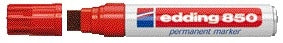 Edding - Filzstift 850 Block 5-18mm rot | 5 Stück