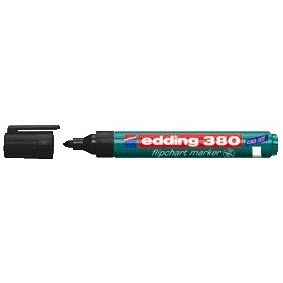 Edding - Filzstift 380 Flipchart rund 1,5-3mm schwarz