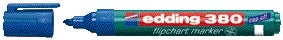 Edding - Filzstift 380 Flipchart rund 1,5-3mm blau