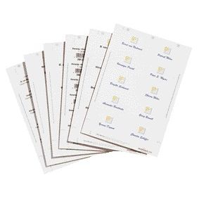 Quantore - Abzeichenkarte 1456 bedruckbar 60x90mm 160 Stück