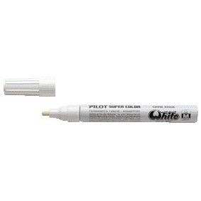 Pilot - Filzstift Super Color Lackmarker mittelweiß