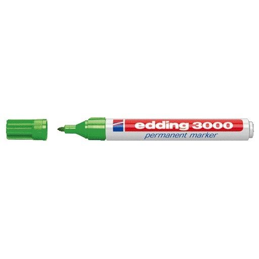 Edding - Filzstift 3000 rund 1,5-3mm hellgrün | 10 Stück