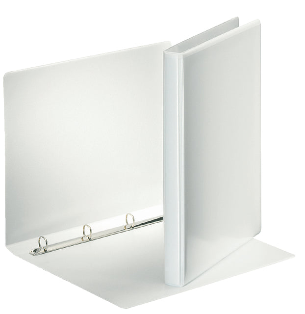 Präsentationsband Esselte Deluxe A4 4-Ringe D-Mech 20mm Weiß