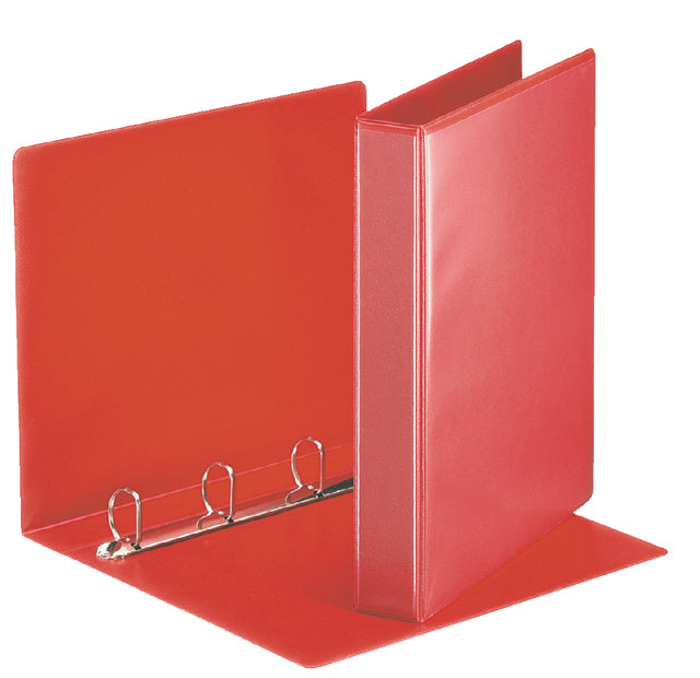 Präsentationsband Esselte Deluxe A4 4-Ringe D-Mech 20mm rot | 10 Stück