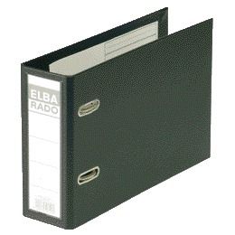 Elba - Ordner Rado Plast A5 quer 75mm PVC schwarz
