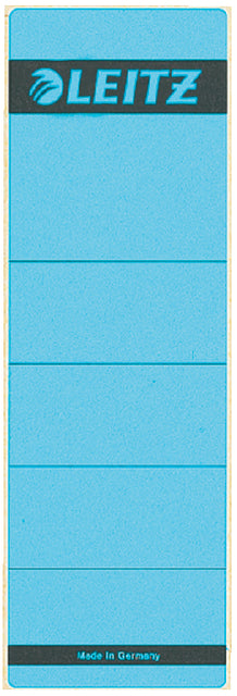 Back Label Leitz breit/kurz 62x192mm Selbstadhäsive Blau | 10 Stück