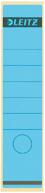 Back -Etikett Leitz breit/lang 62x285mm selbstadhäsiv blau