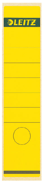 Back Etikett Leitz breit/lang 62x285mm Selbstadhäsive Gelb | 10 Stück