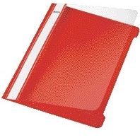 Leitz - Schnellbefestiger Standard A5 PVC rot