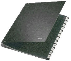 Leitz - Termmappe 1-12 270x18x345mm Hartfaserplatte schwarz