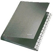 Leitz - Schreibtischmappe A4 A-Z internationaler Karton schwarz