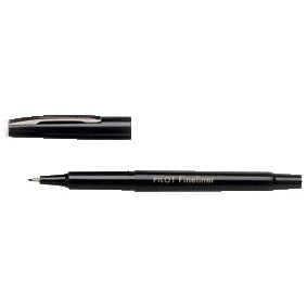 Pilot - Fineliner fein schwarz | 12 Stück