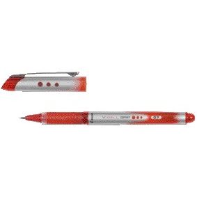 Pilot - Tintenroller V-Ball Grip mittelrot | 12 Stück