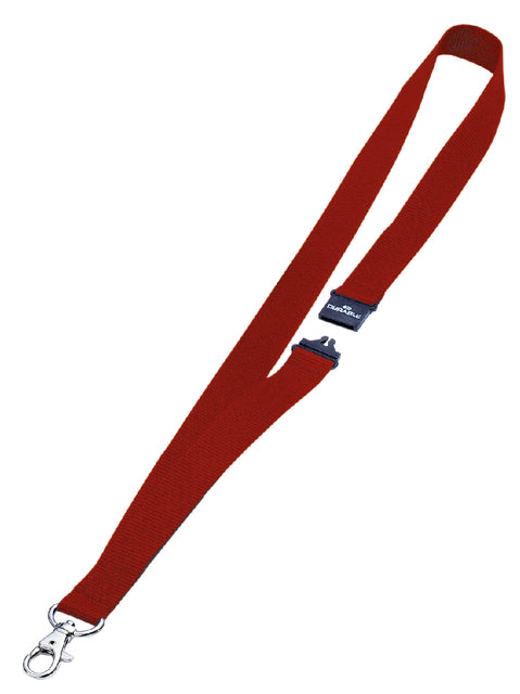 Textilkabel langlebig 8137 mit Karabijnhak -Rot
