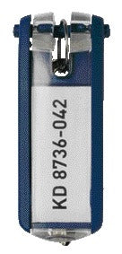 Langlebig – Schlüsselschild langlebig mit Ring blau | 6 Stück