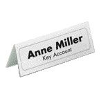 Langlebig - Tisch-Namensschild 8050 61x150mm transparent | 25 Stück