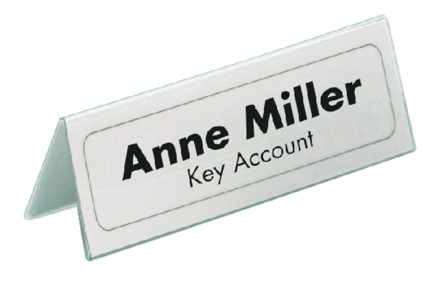 Tabellenname Board Langlebige 8050 61x150mm transparent