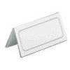 Langlebig - Tisch-Namensschild 8052 61x210mm transparent | 25 Stück