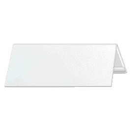 Langlebig - Tisch-Namensschild 8053 105x297mm transparent | 25 Stück