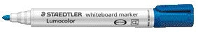 Staedtler - Whiteboardmarker Lumocolor 351 rund blau 2mm | 10 Stück