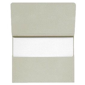 Jalema - Taschenmappe Folio 100 % recycelter Karton 250 g grau | 10 Stück
