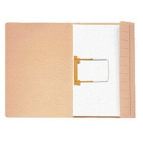 Jalema – Clip-Ordner Folio, 100 % recycelter Karton, 250 g, beige | 10 Stück