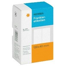 HERMA - Frankieretikett 4328 doppelt 130x40mm 500 Stück