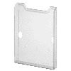 Exacompta - Prospekthalter Wand A4 1-Fach Hochformat klar transparent | 10 Stück