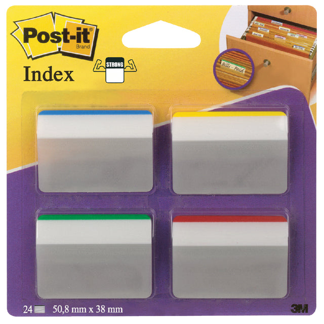 INDEXTABS 3M POS-IT 686 38x50,8 mm starker Bogensorti | 6 Stück