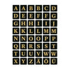 HERMA - Etikett 4130 13x13Mm Buchstaben A-Z schwarz auf Gold