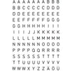 HERMA - Etikett 4154 5mm Buchstabe A-Z schwarz auf transparent | 10 Stück
